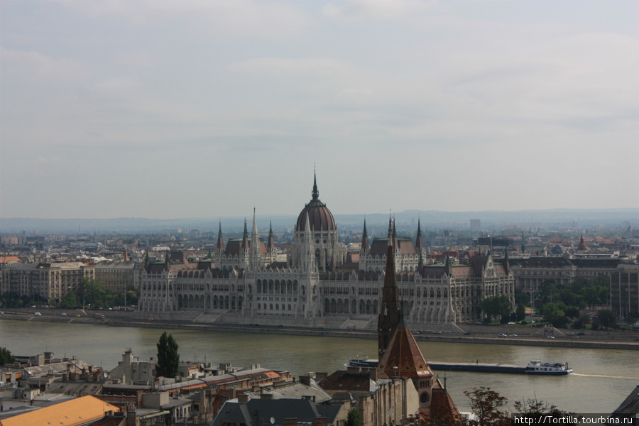 Вид на Парламентс Рыбацкого бастиона Будапешт, Венгрия