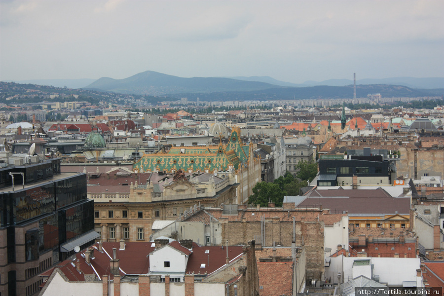 вид на Будапешт с колокольни Базилики Св. Иштвана Будапешт, Венгрия