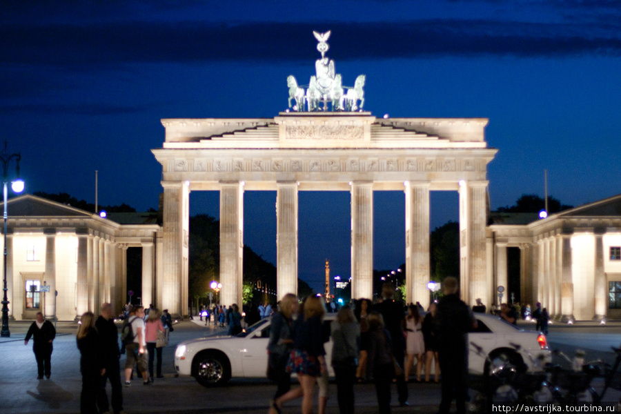 Брандербургские врота Берлин, Германия