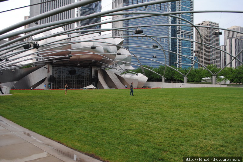 Jay Pritzker Pavilion или концертная площадка будущего Чикаго, CША