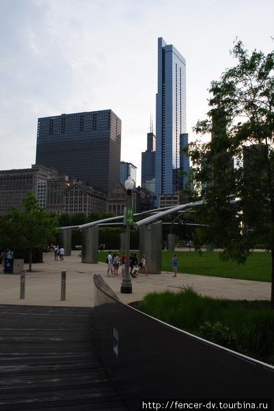 Jay Pritzker Pavilion или концертная площадка будущего Чикаго, CША