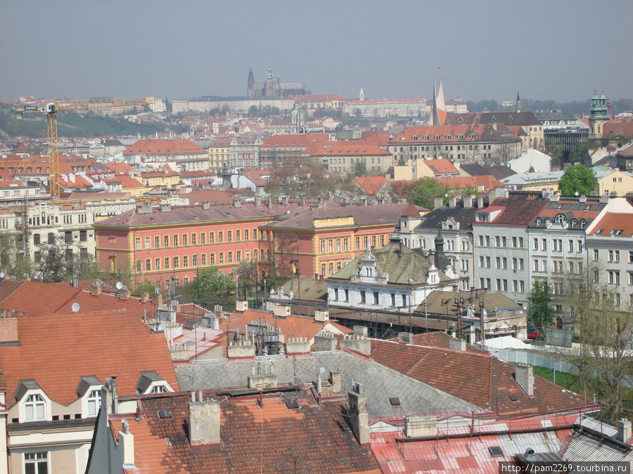 вид с крепостной стены Прага, Чехия