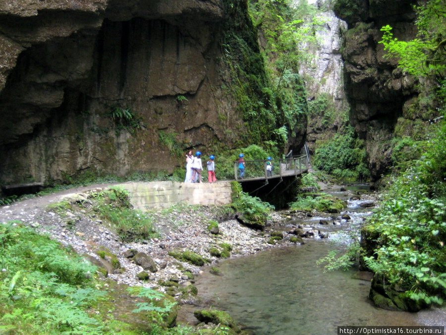 В ущелье Kakouetta Аквитания, Франция