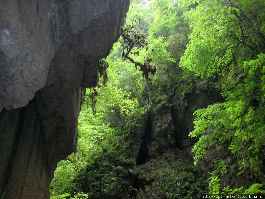 В ущелье Kakouetta Аквитания, Франция