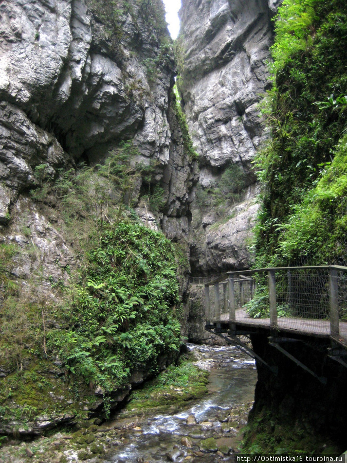 В ущелье Kakouetta Аквитания, Франция