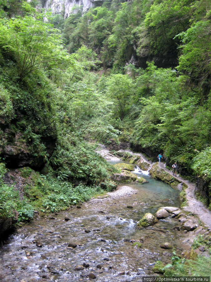 В ущелье Kakouetta Аквитания, Франция