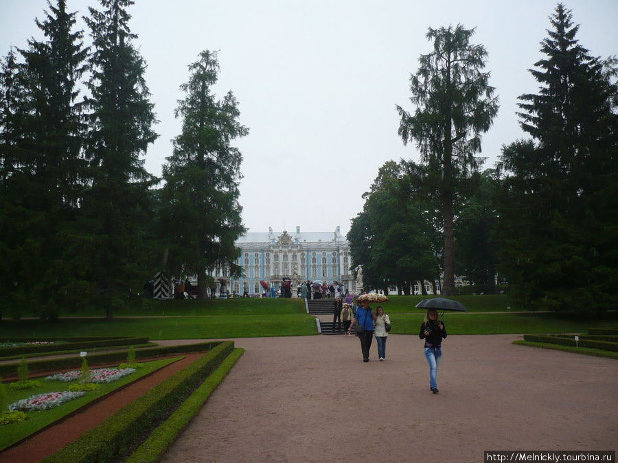 Дождливый день в Царском Селе Пушкин, Россия